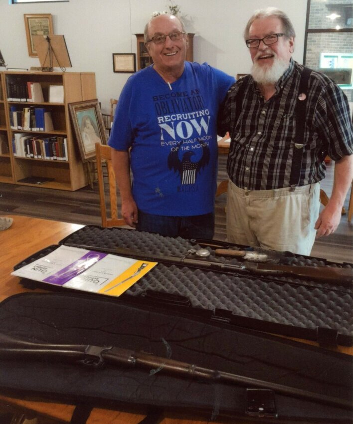 Ted Loy and Mike Watson and two Triplett rifles