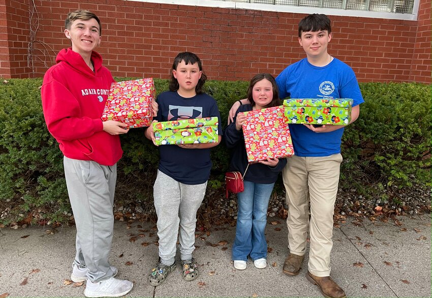 Adair County nets over 3,000 shoe boxes for Operation Christmas Child