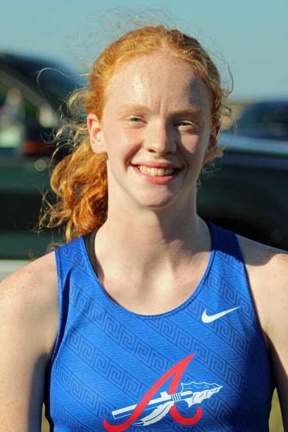 New school record holder for the 800 meter run: Brianna Hillock.