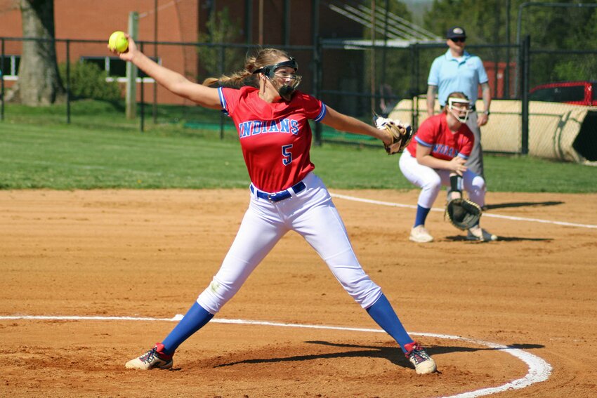 117 pitches in one game – Ellie Cheatham shows her power not just on the basketball court, but also on the softball field.