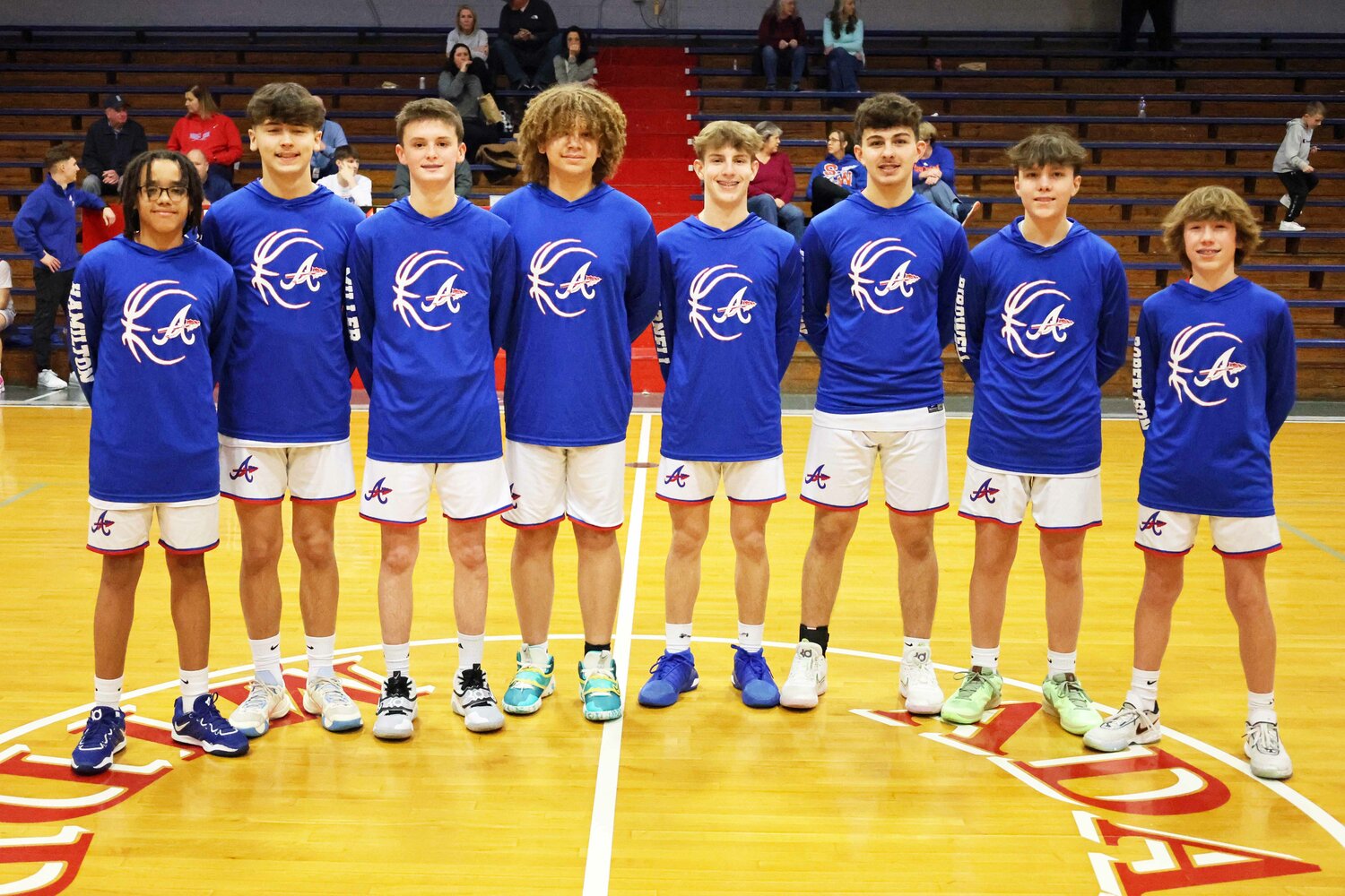 The ACMS basketball eighth graders 2023/2024