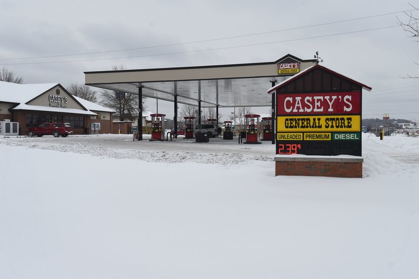 Gas was $2.39 a gallon at Casey's General Store in Mountain Home on Wednesday morning. Storms that have crippled Texas refineries' output are set to send gasoline prices higher, according to a petroleum analyst.