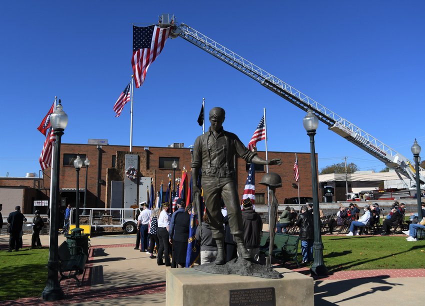 An image from the Veterans Day ceremony held in downtown Mountain Home on Wednesday, Nov. 11, 2020.