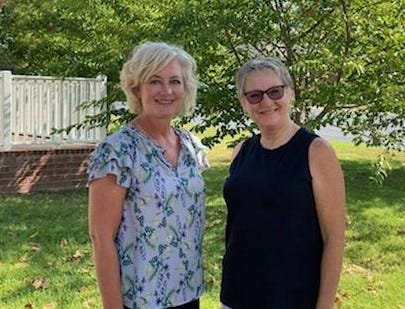 Kimberly Jones (left) has been hired as the new executive director of the Twin lakes Community Foundation. She will succeed Gwen Khayat (right), who is retiring.