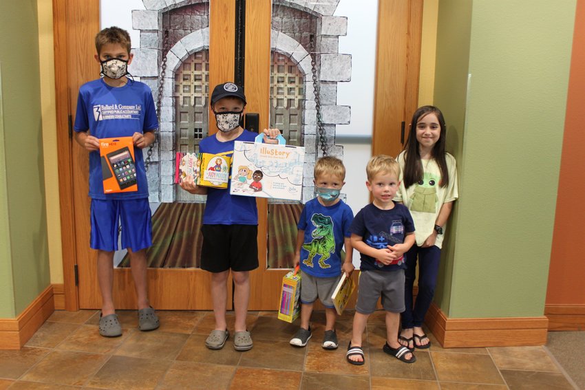 Congratulations to the Summer Reading Program grand prize winners, some of whom are pictured here.