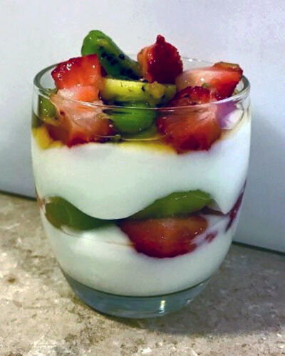 Holiday Fruit Parfait is an easy, healthy recipe for mindful eating during the holidays.