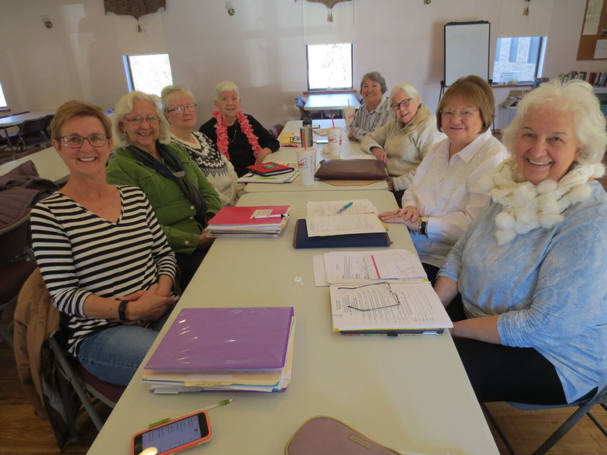 Planning committee members of 2022 Northwest Arkansas Quilters' Congress, &quot;Sew Happy tp Bee in the Ozarks&quot; include (from left) Jodi McCray, Diane Sushinsky, Donna Petty, Margie Dotson, Jennifer McBride, Ann Wilson, Diana Arikan and Joyce Linhoff. Phyllis Harvell and Carol Lewis were not available for the photo.