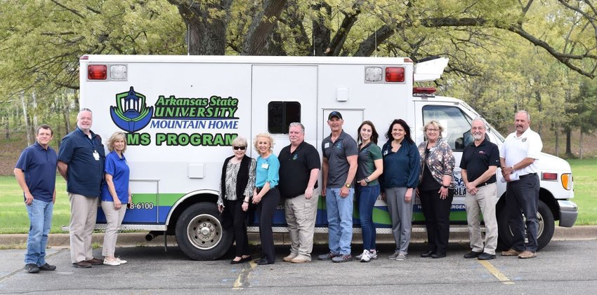 The Arkansas State University-Mountain Home EMT/Paramedic program recently received a retired ambulance from the Baxter Regional Medical Center. The ambulance allows students to train in a more realistic environment than the classroom.   Submitted Photo