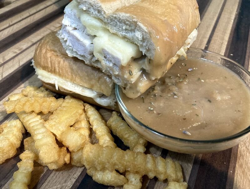 French dip isn't just for beef sandwiches. Try this Turkey French Dip Sandwich with special sauce, sliced turkey and Provolone cheese.   Linda Masters/Baxter Bulletin