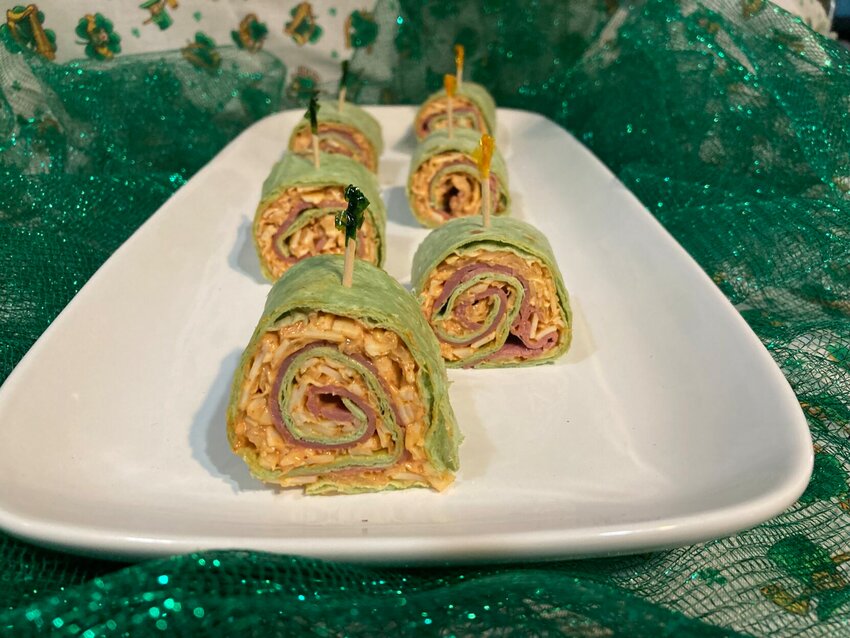 Reuben Pinwheels are a tasty, easy-to-make St. Patrick's Day treat.   Linda Masters/The Baxter Bulletin