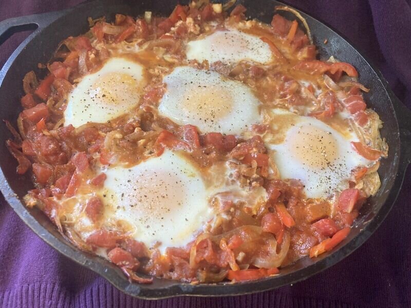 Shakshuka with Feta,, a&nbsp;tomato-and-egg dish, is a popular Middle-Eastern breakfast entree served during Ramadan.&nbsp;   Linda Masters/The Baxter Bulletin