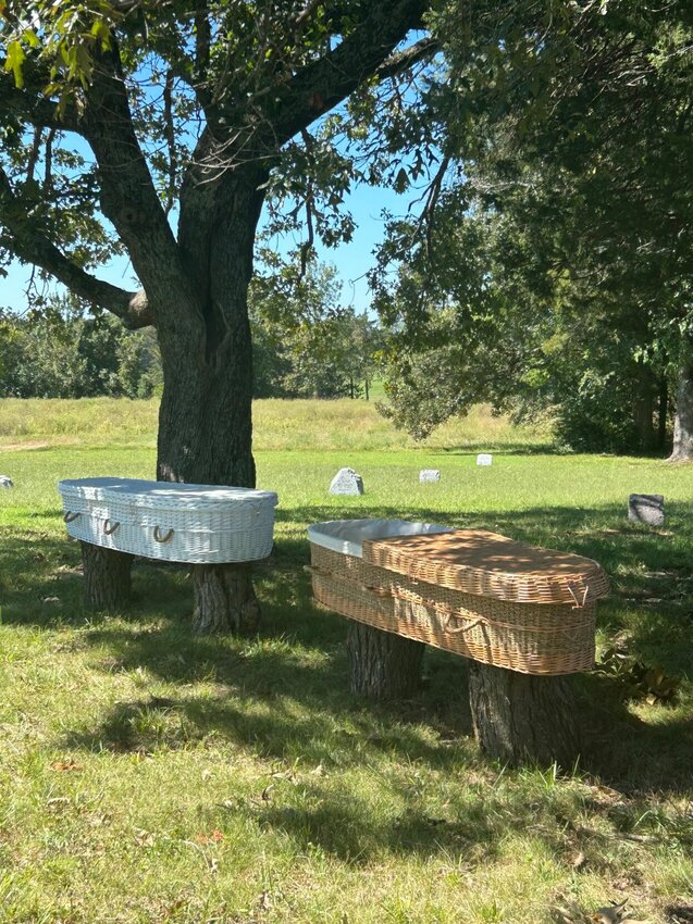 Kirby and Family Funeral and Cremation Services is now offering green burial solutions,&nbsp;that include woven bamboo or willow caskets are an option as well as shroud burial.   Caroline Spears/The Baxter Bulletin
