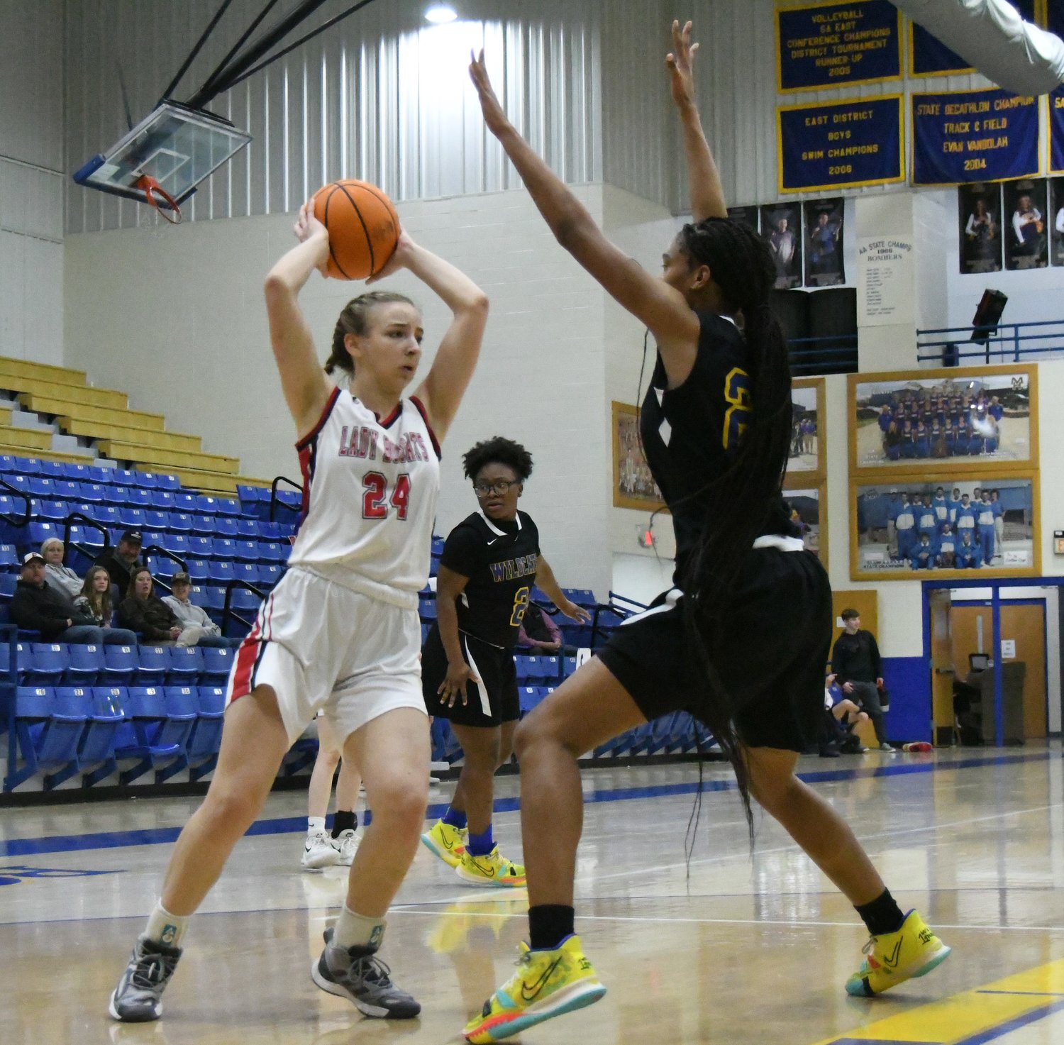 An image from the Flippin-Fayette-Ware senior girls game played Wednesday in the Ultimate Auto Group Invitational at The Hangar.