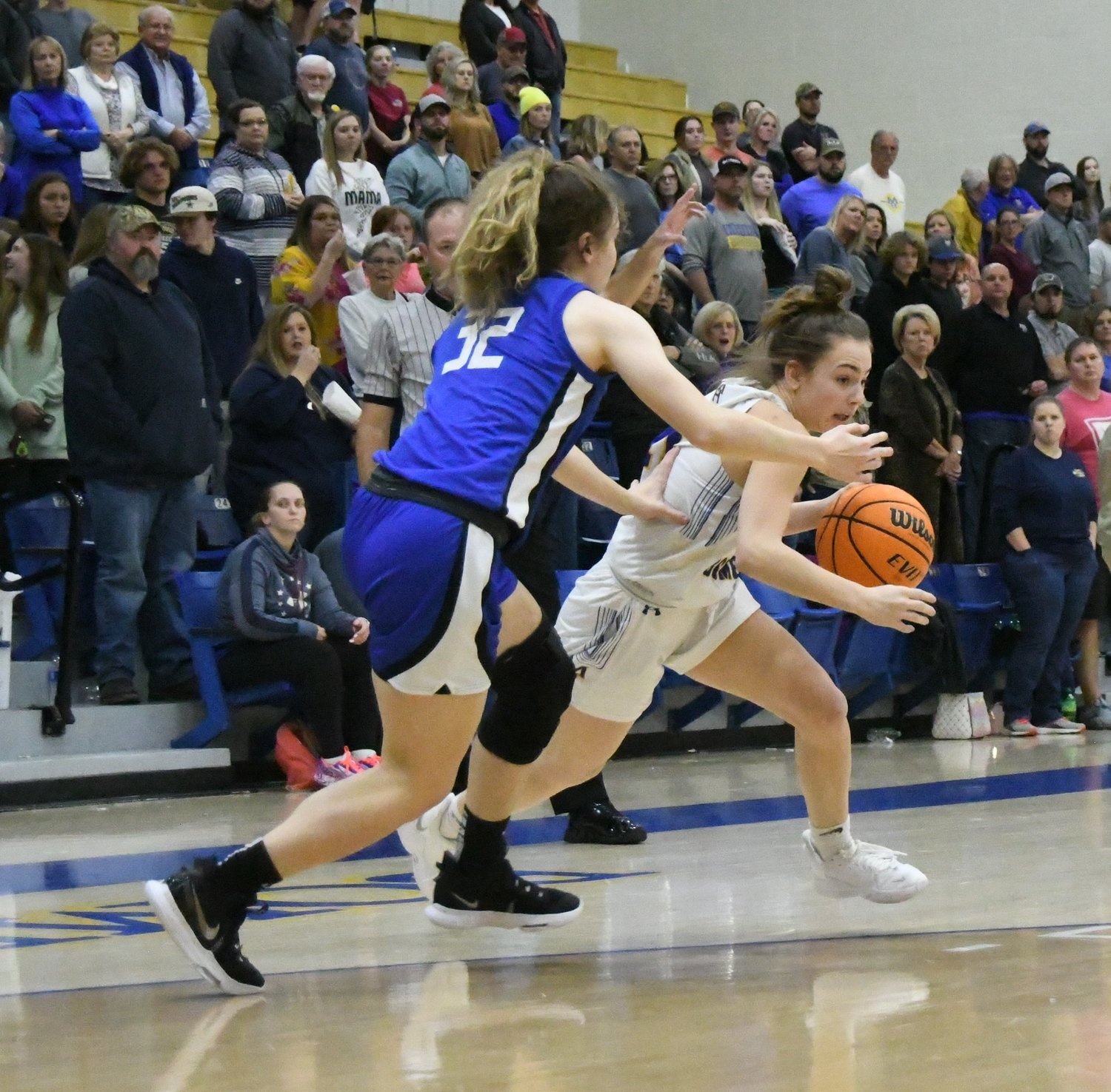 An image from the Mountain Home-Rogers senior girls game played Wednesday in the Ultimate Auto Group Invitational at The Hangar.