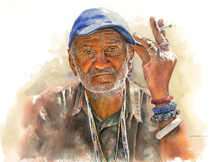 Bracelet Man Listens by Tony Armendariz