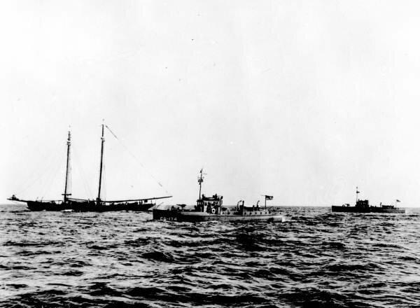 Rumrunners being chased by U.S. patrol boat. 1927. State Archives of Florida, Florida Memory. Accessed 26 Aug. 2023.