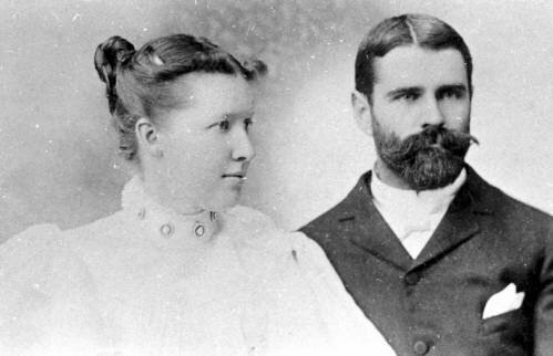 Egbert Norman Reasoner and his wife Mary Ellen Reasoner circa 1889.