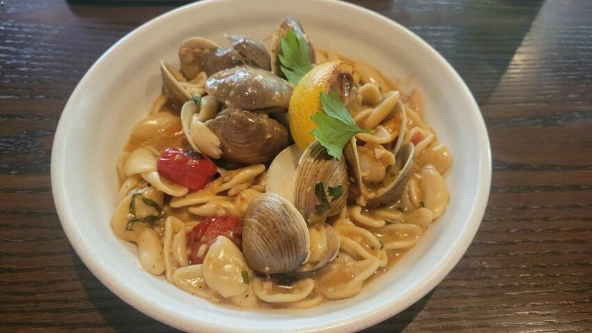 Orecchiette Vongole at Taverna Coastale