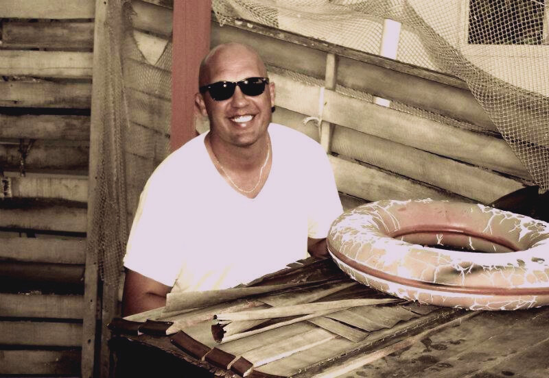 The author on the back deck of Annie's Bait & Tackle circa 2012.