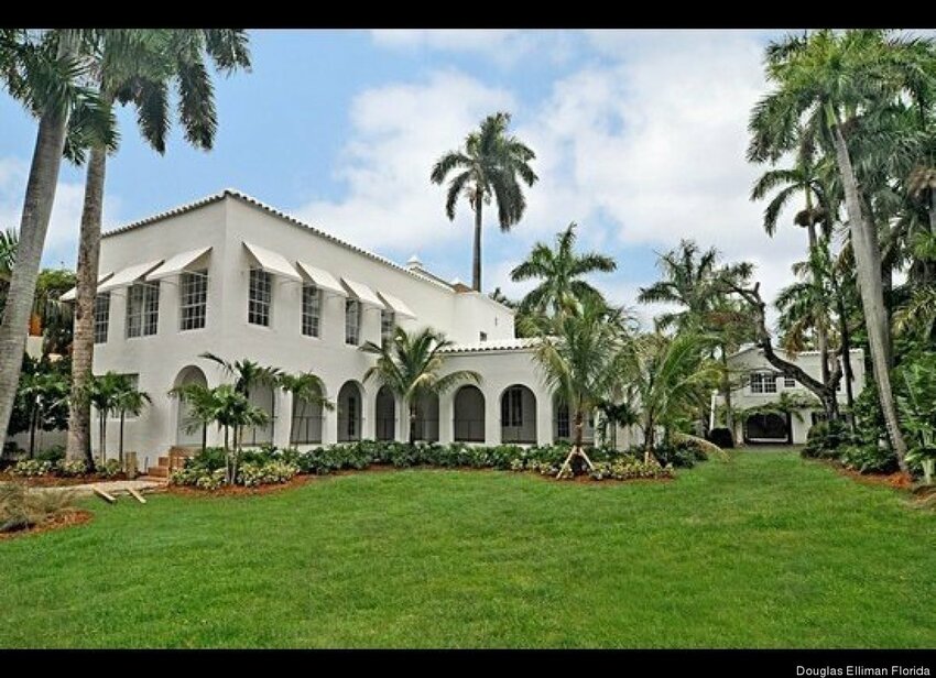 Al Capone's mansion on Palm Island before it was demolished.