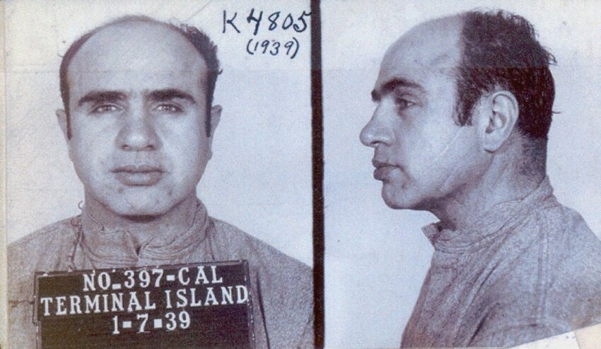 Al Capone's mugshot.
