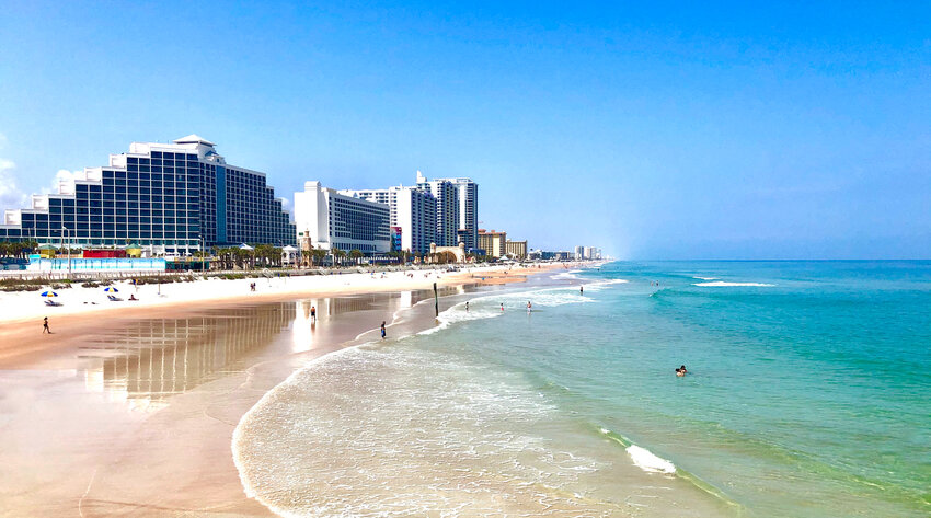 Daytona Beach dunes at sunrise. Photo courtesy of the Daytona Beach Area Convention and Visitors Bureau.