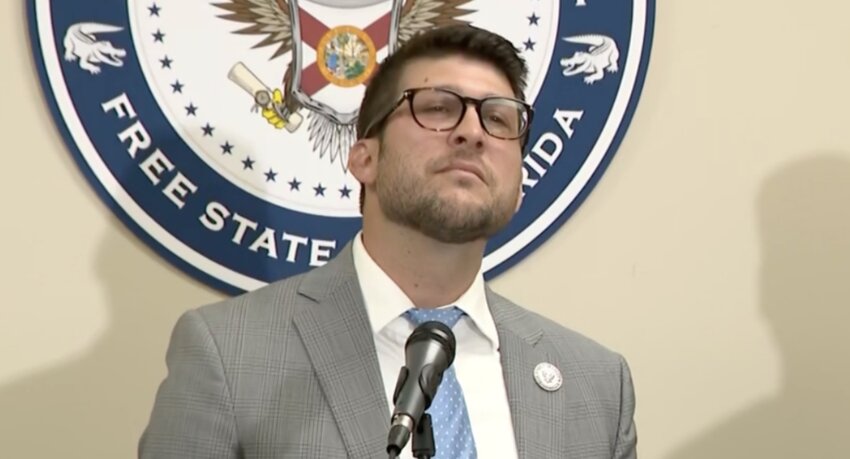 Florida Attorney General James Uthmeier in Orlando on April 14, 2025.