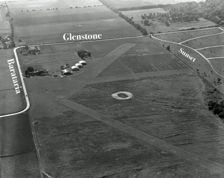 Notice that Glenstone turned on Barataria, shown here 1949/50. Highway 65 (using what is now Glenstone) turned on Cherokee Street, to Lone Pine, and went through Galloway and on to Ozark (and south, of course). Photo courtesy of Springfield News-Leader.