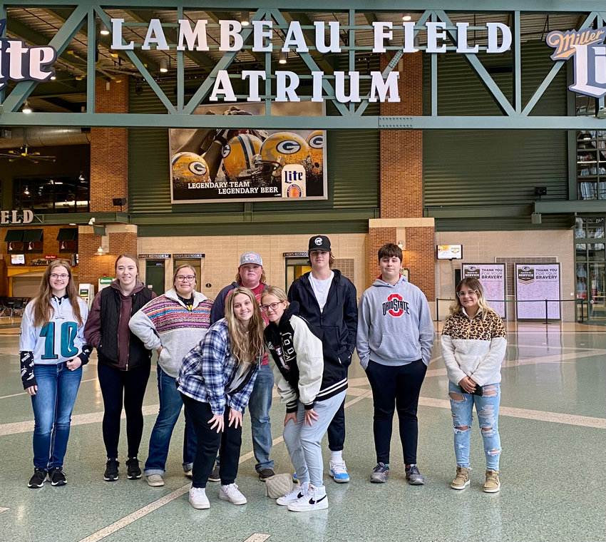 Buffalo students include, front row, from left: Kyra Jacobs, Marlee Andrews; back row: Allyson Brown, Ryleigh Glor, Mattie Daugherty, Gavin Williams, Cole Potter, Blake Chyka and Alexis Dallas.