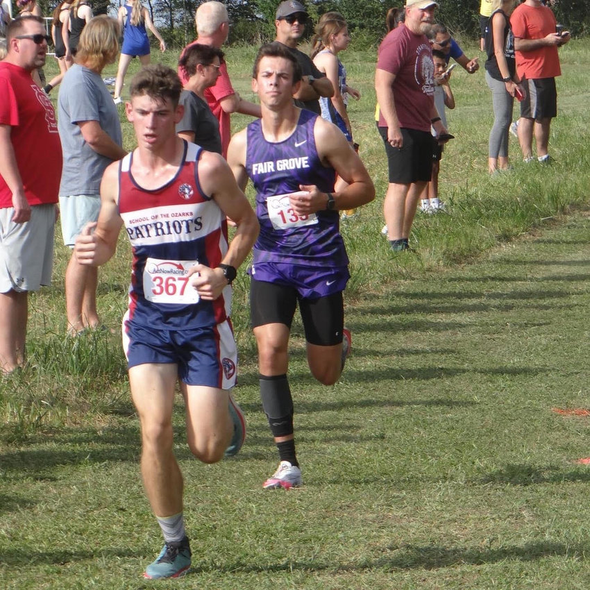 Nolan Geitz placed seventh out of 121 entries at the Hollister cross country meet last week.