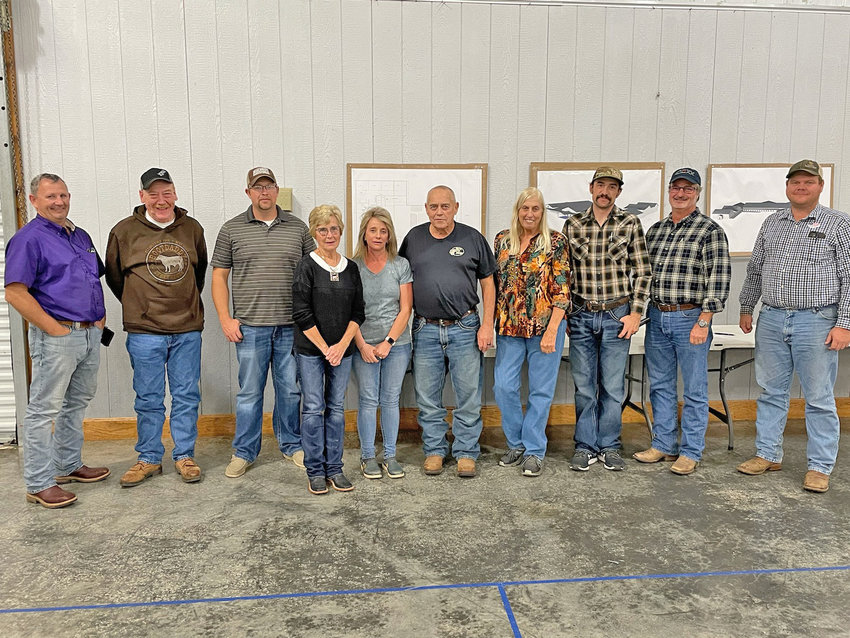 New DCCA officers and board members are, from left, Jeff Eagleburger, Greg Whipple, James Henderson, Pam Naylor, Dawn Spencer, Steve Spencer, Lynette Miller, Stuart Dill, Jim Rhoades and Andy McCorkill.