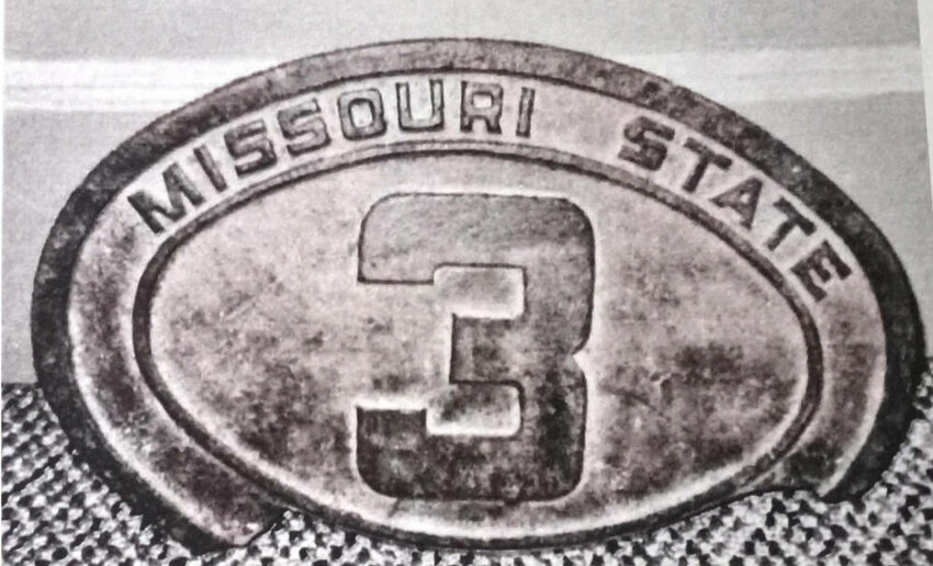 This photo is of an old Missouri State 3 highway sign.