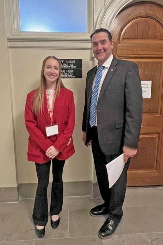 Erica Testerman was matched with Rep. Jeff Knight for the Legislative Shadowing Project.