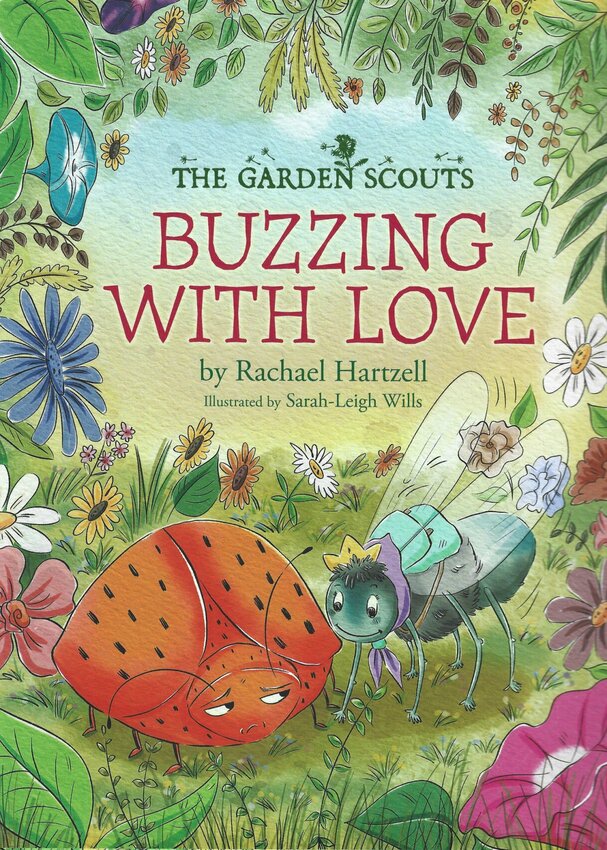 The Garden Scouts: Buzzing with Love by Rachael Hartzell is available on Amazon for Kindle, softbound, or hardback.