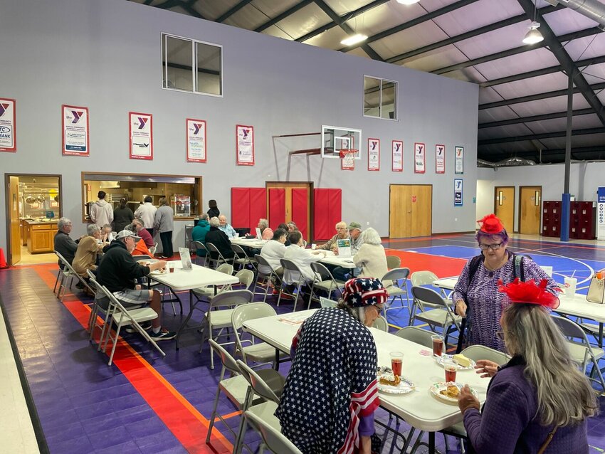 Pictured is the turnout from the November 2024 pie social. The YMCA holds a Senior Citizen Pie Social on the first Thursday of every month.