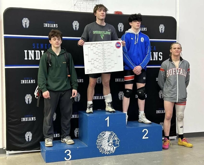 Case Obernuefemann will be joining two Lady Bison wrestlers, Makayla Altic and Aja Watson, in the state tournament Feb. 27 and 27 in Columbia.