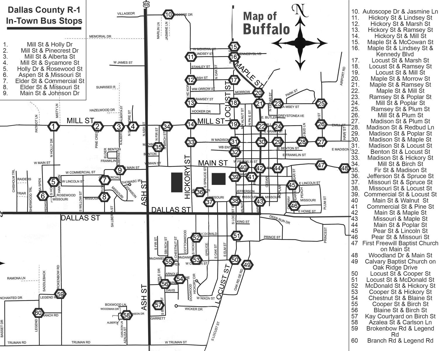 Dallas County R-1 makes changes to in-town bus routes  Buffalo Reflex