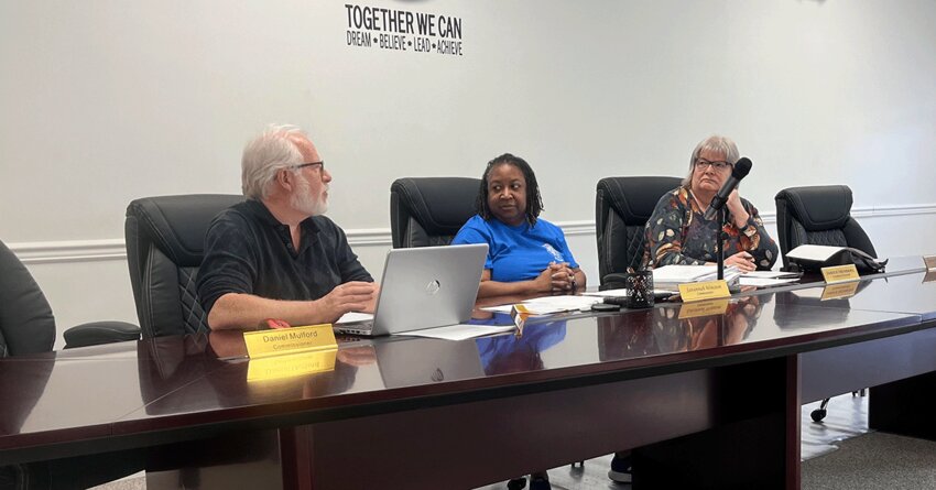 Preston Town Commissioners from left: Nelson Anderson, Savannah Winston, and Janice Isenberg.