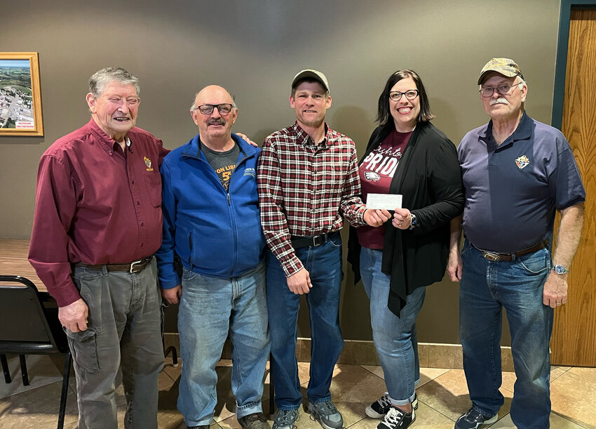 The Cashton Area Knights of Columbus would like to thank those who attended our Pancake/French Toast Breakfast which was held to support the summer school lunch program: The fundraiser was able to supply $1250 to the program. Thank you also to all who donated to the breakfast. Pictured (Left to Right): Dale Von Ruden, Arnie Klinkner, Grand Knight Nate Klinge, Pastor Amanada Schultz Garcia, and Rod Smith.