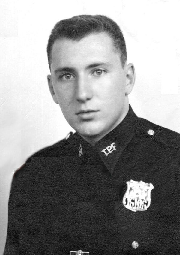 Vernon Geberth as an NYPD tactical  patrol officer. He would become an authority on homicide investigations techniques. Courtesy of Vernon Geberth