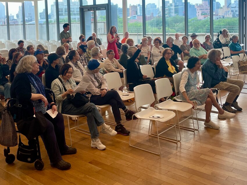<p>About 50 retired and current city employees attended the town hall meeting hosted by downtown Manhattan City Council Member Christopher Marte. </p>