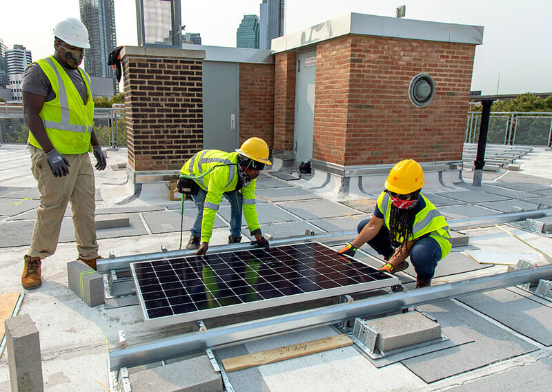 A 'GREEN' FUTURE: District Council 37, which is rolling out a training program to prepare its members for green jobs, called on the city to establish and invest in projects such as the development of clean energy as part of its recovery from the pandemic. 