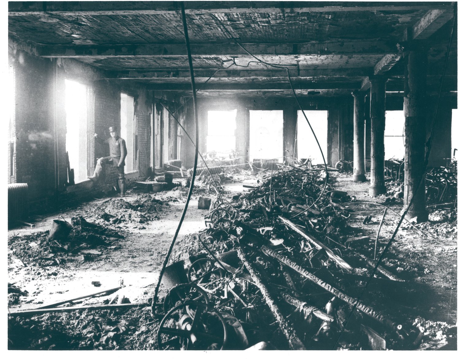 The Asch Building, completed in 190, was advertised as fireproof. But a lit match or cigarette in an eighth-floor scrap bin sparked flames that leaped to wooden floors on the ninth and 10th floors. The fire would kill 146 seamstresses and other garment workers on March 25, 1911. Following years of concerted effort by the Remember the Triangle Fire Coalition, a memorial will be installed later this year on the facade of the renamed Brown Building on the northwest corner of Greene Street and Washington Place in Manhattan.
