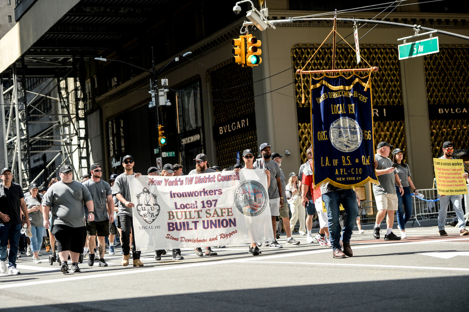 Hundreds of union workers, officials and government representatives participated in the Labor Day Parade along Fifth Avenue Sept. 10. According to recent research, union assets nearly doubled between 2010 and 2020, climbing from about $15 billion to $29 billion.