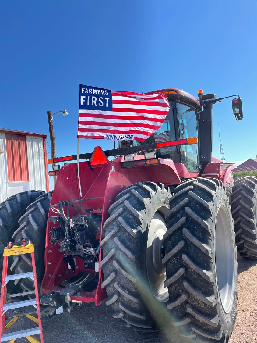 Danny Wood’s tractor at his farm in northeastern Colorado in May last year. Wood's tractor broke down once, but the manufacturer doesn't allow him to make certain fixes, forcing Wood to wait precious days for service.