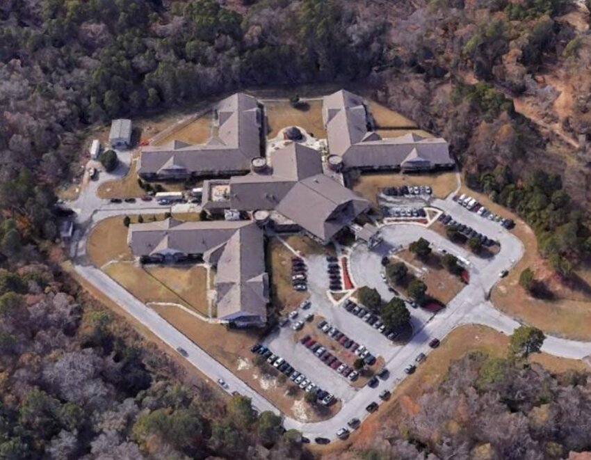 An aerial view of the State Veterans Home in Fayetteville.