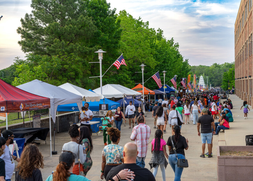 The 2024 Fayetteville Dogwood festival drew thousands of people to the promenade near Festival Park in downtown Fayetteville on Saturday, April 27, 2024.