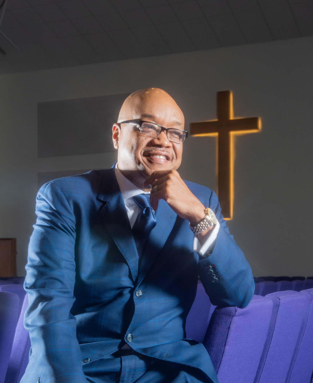 Brian Thompson spent 20 years as the dynamic leader of Simon Temple AME Zion Church on Yadkin Road. In June he was elected to the Board of Bishops of the Worldwide African Methodist Episcopal Zion Church.