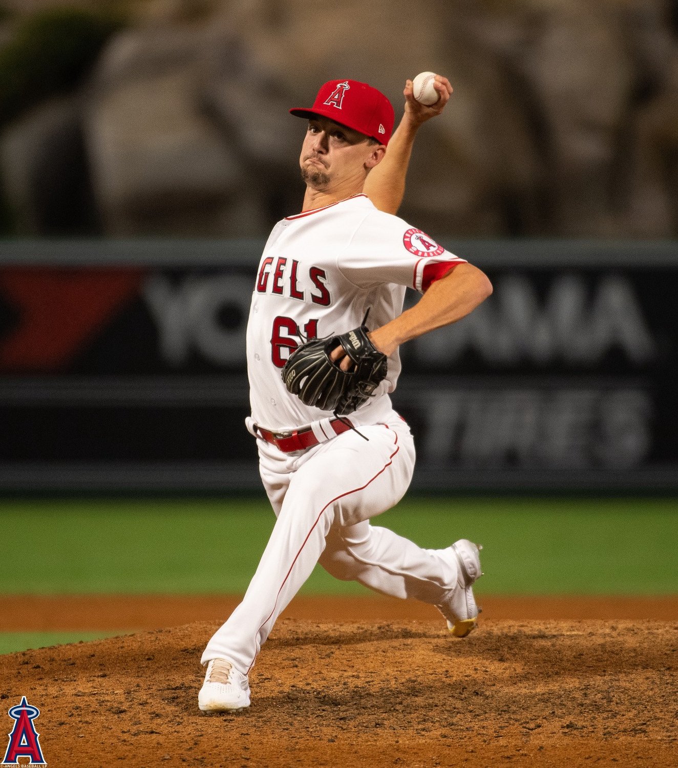 Austin Warren, who played at Terry Sanford High School, is now pitching for the Los Angeles Angels.