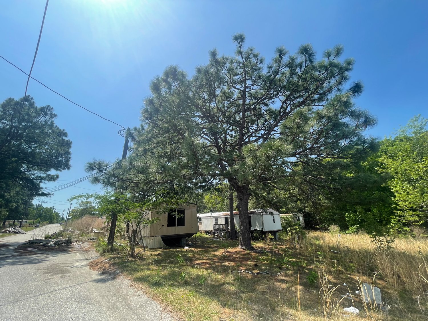 An area behind Pine Tree Lane in Spring Lake was among the properties acquired by Time Out Properties. The property management company is buying mobile home parks in Spring Lake and elsewhere with the intention of cleaning them up and bringing in energy-efficient units to replace older models.